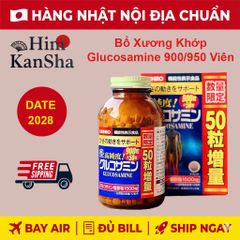 Viên Uống Glucosamine Nhật Bản Orihiro 900 Viên - Hỗ Trợ Sức Khỏe Xương Khớp, Giảm Đau, Linh Hoạt Vận Động