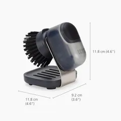 Bàn Chải Rửa Chén Joseph Joseph SINKTECH 6500015 - Thiết Kế Nhỏ Gọn, Tay Cầm Nạp Xà Phòng, Chân Đế Thép Không Gỉ