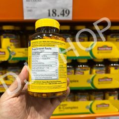 Viên Uống Vitamin B Tổng Hợp Nature Made Super B-Complex With C 460 Viên - Tăng Cường Năng Lượng, Hỗ Trợ Sức Khỏe Tinh Thần