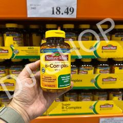 Viên Uống Vitamin B Tổng Hợp Nature Made Super B-Complex With C 460 Viên - Tăng Cường Năng Lượng, Hỗ Trợ Sức Khỏe Tinh Thần