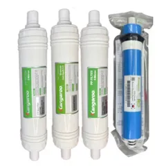Bộ Lõi Lọc Nước Kangaroo 1234 Chính Hãng - Dùng Cho Máy Hydrogen KG100HK, KA10A4, KG10A5 - Lõi PP 5 Micron, GAC, RO 1812