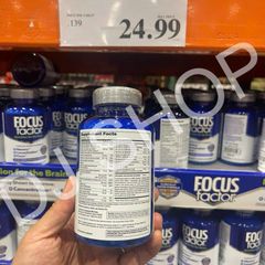 Viên Uống Bổ Não Focus Factor - Tăng Cường Trí Nhớ & Khả Năng Tập Trung - Sản phẩm 180 Viên Mỹ, Giải Pháp Tối Ưu Cho Não Bộ