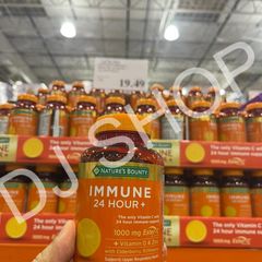 Viên Uống Hỗ Trợ Miễn Dịch Nature's Bounty Immune 24 Hour+ 120 Viên - Tăng Cường Sức Khỏe Và Khả Năng Miễn Dịch Từ Mỹ