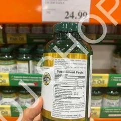 Viên Uống Dầu Cá Không Mùi Fish Oil Omega-3 1400mg, 130 Viên Hỗ Trợ Tim Mạch và Não Bộ - Nature's Bounty Mỹ