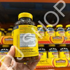 Viên Uống Vitamin C Super C 200 Viên - Bảo Vệ Tăng Cường Hệ Miễn Dịch, Hỗ Trợ Làm Đẹp Da, Sản Phẩm Mỹ