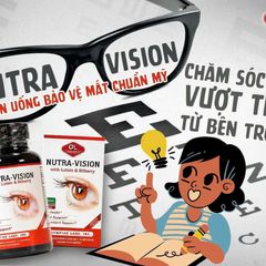 Viên uống Nutra-Vision Olympian Labs hỗ trợ chăm sóc sức khỏe đôi mắt - Tặng máy massage cổ vai gáy, bảo vệ mắt khỏi ánh sáng xanh.