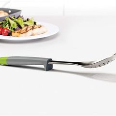 Muôi Thủng Joseph Joseph ELEVATE STEEL 10165 - Dụng Cụ Nấu Ăn Chất Lượng Cao Màu Xám Xanh 32cm, Chống Dính và Kháng Nhiệt