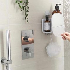 Kệ nhà tắm Joseph Joseph 70547 EasyStore™ - Kệ đựng đồ phòng tắm thông minh có gương gập, thiết kế tiện dụng và dễ lắp đặt.