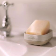 Hộp Đựng Xà Phòng Joseph Joseph Slim - Thiết Kế Tiết Kiệm Không Gian, Màu Trắng, Đế Chống Trượt, Dễ Dàng Vệ Sinh