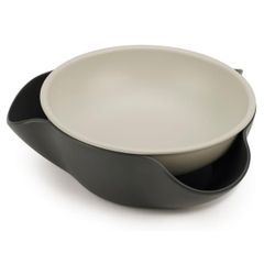 Tô Đựng Hạt Joseph Joseph 20156 Double-Dish - Tô Thông Minh Để Đồ Ăn Vặt Với Ngăn Chứa Vỏ - Thiết Kế Độc Đáo, Dễ Rửa Chén