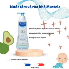 Sữa Tắm Gội Mustela Gentle 2in1 Dạng Gel 750ml - Sản Phẩm Chăm Sóc Da và Tóc Cho Bé, Xuất Xứ Pháp