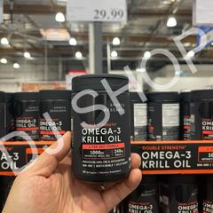Viên Uống Dầu Nhuyễn Thể Tôm Krill Oil + Astanxxanthin 1000mg - Tăng Cường Sức Khỏe Tim Mạch & Khớp - Sports Research Mỹ 90 Viên