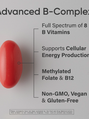 Viên Uống ADVANCED B-Complex Sport Research - Bổ Sung Vitamin B Tổng Hợp 180v, Tăng Cường Năng Lượng và Sức Khỏe Tinh Thần Mỹ