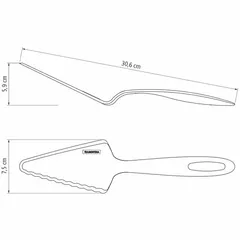 Dao Cắt Bánh Kem Tramontina Nhựa PA Chịu Nhiệt - Dụng Cụ Bếp An Toàn 25164 - Xuất Xứ Brazil