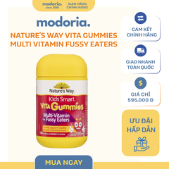 Kẹo dẻo Nature's Way Kids Smart Vita Gummies Multi Vitamin cho trẻ kén ăn - 60 viên bổ sung vitamin hằng ngày từ Úc