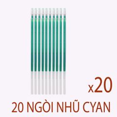 Ngòi Mực Nhũ Cyan 0.7mm - Bút Chép Chữ Hán Chuyên Dụng, Nét Mực Đều Lấp Lánh, Tốp Ghi Nét Chi Tiết