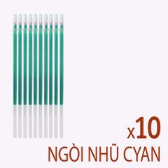Ngòi Mực Nhũ Cyan 0.7mm - Bút Chép Chữ Hán Chuyên Dụng, Nét Mực Đều Lấp Lánh, Tốp Ghi Nét Chi Tiết