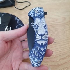 Dao Gấp Helios Knives Tactical Mini - Lưỡi Đen Sắc Bén, Thiết Kế Gọn Nhẹ, Phù Hợp Dã Ngoại, Cắm Trại, Sưu Tầm, Quà Tặng Cá Tính