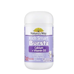Viên nhai Kids Smart Calcium + Vitamin D3 của Nature's Way - 50 viên hỗ trợ xương răng chắc khỏe cho trẻ em từ Úc