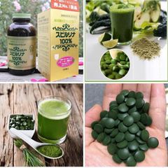 Viên Tảo Xoắn Spirulina Nhật Bản Chính Hãng - Bổ Sung Dinh Dưỡng Tự Nhiên, Giàu Protein - 2200 Viên, Hỗ Trợ Sức Khỏe Tổng Thể