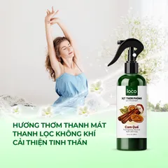Xịt Phòng Tinh Dầu Cam Quế The Loco 260ml - Khử Mùi, Đuổi Côn Trùng, Tạo Không Gian Thoáng Mát, An Toàn Cho Sức Khỏe