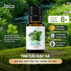 Tinh Dầu Bạc Hà The Loco 10ml - Hương The Mát Tỉnh Táo và Tập Trung, Kiểm Định COA, Tinh Dầu Thiên Nhiên Xông Phòng