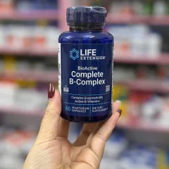 Viên uống Life Extension BioActive B-Complex 60 viên - Hỗ trợ năng lượng, thần kinh và chuyển hóa hiệu quả cho sức khỏe tổng thể