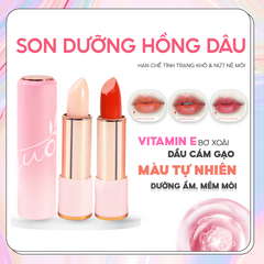 Son Dưỡng Hồng Dâu GUO - Rose Touch Lip Balm 5g Cho Bà Bầu, Dưỡng Ẩm Môi, Tự Nhiên và An Toàn