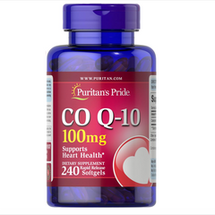 Viên uống bổ tim CoQ10 Puritan's Pride 100mg - 240 viên hỗ trợ tim mạch, phù hợp cho người trưởng thành từ Mỹ
