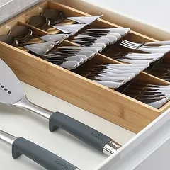 Khay Chia Ngăn Kéo Phân Loại Thìa Dĩa Joseph Joseph 851697 - Thiết Kế Bamboo Độc Đáo, Tối Ưu Không Gian, Chống Trượt, Dễ Sắp Xếp