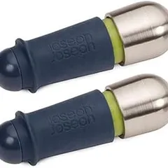 Nút Chặn Rượu Joseph Joseph BarWise™ Twist-Lock - Bảo Quản Rượu Vang Tươi Ngon, Dễ Dàng Sử Dụng, Chống Rò Rỉ, Thiết Kế Sang Trọng