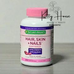 Viên Uống Làm Đẹp Da Tóc Móng Nature’s Bounty Hair, Skin & Nails - Hỗ Trợ Sắc Đẹp 250 Viên Chính Hãng Mỹ