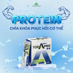 Thực phẩm bổ sung protein thực vật TopApro 350g - Dinh dưỡng, dễ pha, hỗ trợ sức khỏe cho người bận rộn và tập gym