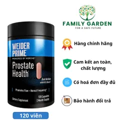 Viên Uống Hỗ Trợ Tuyến Tiền Liệt Weider Prime Prostate Health 120 Viên - Giảm Tiểu Đêm, Hỗ Trợ Chức Năng Tiết Niệu, Nam Giới