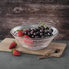 Bát thủy tinh Nachtmann Ethno 27,5 cm - Tô salad và trái cây cao cấp, thiết kế độc đáo, bền đẹp, dễ dàng vệ sinh, quà tặng sang trọng.