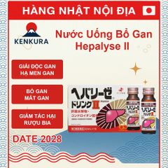 Nước Uống Bổ Gan Hepalyse II Nhật Bản - Hỗ Trợ Giải Độc Gan, Mát Gan, Hạ Men Gan - Hộp 10 Chai 50ml