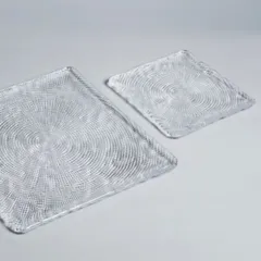 Đĩa Vuông IVV Diamante Trong Suốt - Trang Trí Bàn Ăn Sang Trọng, Món Quà Ý Nghĩa Từ Italy