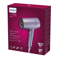 Máy Sấy Tóc Philips BHD720/10 - Công Nghệ Ion Hóa Bảo Vệ Tóc, Sấy Nhanh 1800W, Thiết Kế Sang Trọng Màu Tím, Tóc Bóng Khỏe Như Salon