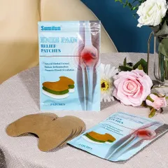Miếng Dán Giảm Đau Đầu Gối Mugwort Ngải Cứu - 12 Miếng Hỗ Trợ Giảm Đau Khớp Nhanh Chóng, Tăng Cường Linh Hoạt Cho Xương Khớp