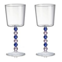Set 2 Ly Thủy Tinh IVV Collier 300ml - Ly Thủy Tinh Borosilicate Sang Trọng An Toàn với Máy Rửa Chén