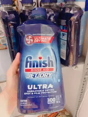 Nước Làm Bóng Finish Rinse Aid 946ml - Hỗ Trợ Làm Khô và Bóng Chén Bát, Giải Pháp Tối Ưu cho Dụng Cụ Bếp Sáng Bóng