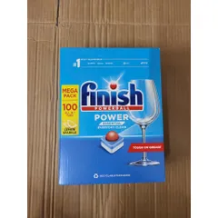 Bộ Sản Phẩm Finish - Viên Rửa Bát 100 Viên, Muối Rửa 1,2Kg, Nước Bóng 800ML - Hàng Chính Hãng Châu Âu, Dụng Cụ Làm Sạch Bát Đĩa Tối Ưu
