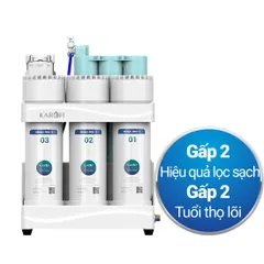 Máy lọc nước RO Karofi KAQ-U50K - Công nghệ Smax 10 lõi - Lọc nước uống trực tiếp - Hàng chính hãng, bảo hành 3 năm