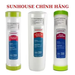 Lõi Lọc Thô 1,2,3 SUNHOUSE Chính Hãng - Bảo Vệ Nguồn Nước Sạch, Loại Bỏ Tạp Chất, Bùn Đất, Kim Loại Nặng