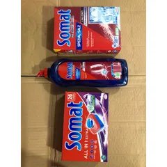 [COMBO] 3 Sản Phẩm SOMAT [ HỘP 26 VIÊN - BÓNG 750ML - MUỐI 1,2KG ] - Hàng chính hãng