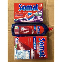 [COMBO] 3 Sản Phẩm SOMAT [ HỘP 26 VIÊN - BÓNG 750ML - MUỐI 1,2KG ] - Hàng chính hãng