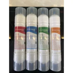 Bộ 4 Lõi Lọc Nước Hàn Quốc [2 đầu] - Thay thế cho máy nóng lạnh, lọc sạch vi khuẩn, Made in Korea
