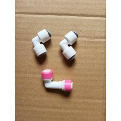 Bộ 2 Co Nối Vuông 6-6 + Van 1 Chiều Góc Nối Nhanh - Dụng Cụ Lọc Nước RO Chống Rò Rỉ Ống Dẫn Nước