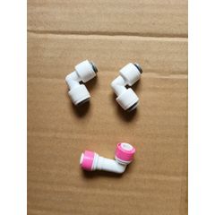 Bộ 2 Co Nối Vuông 6-6 + Van 1 Chiều Góc Nối Nhanh - Dụng Cụ Lọc Nước RO Chống Rò Rỉ Ống Dẫn Nước