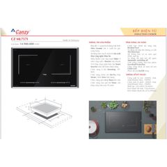 Bếp Từ Cao Cấp Canzy CZ ML757I - 2 Vùng Nấu, Công Nghệ Smart Inverter, Nhập Khẩu Malaysia, Hàng Chính Hãng, Bảo Hành 3 Năm